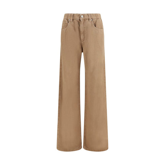 Brunello Cucinelli Beige Cotton Jeans Denim