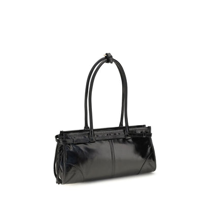 Prada Black Calf Leather Bos Taurus Handbag