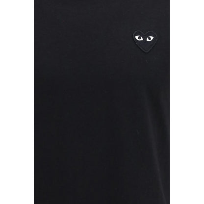 Comme Des Garçons Play Black Cotton T-Shirt