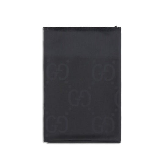 Gucci Black Wool Oves Aries Scarf