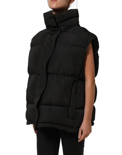 Dolce & Gabbana Women's Padded Nylon & Polyester Puffer Jacket - Black