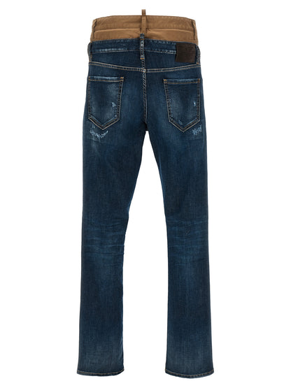 Dsquared² Blue Cotton Skinny Jeans