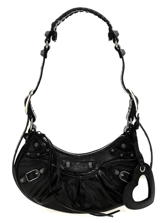 Crossbody Handbag by Balenciaga for women in poly cotton canvas & lambskin leather black, silver & signature showcases a versatile sophistication silhouette, featuring a secure zipper, versatile sophistication , and versatile crossbody-strap & adjustable-strap for a versatile sophistication finish.