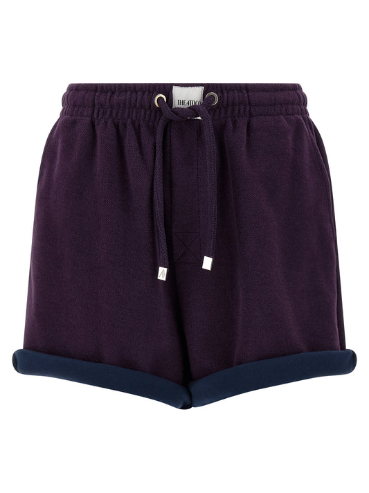 Bermuda Shorts by The Attico for women in cotton purple features a eye catching and short with a eye catching .