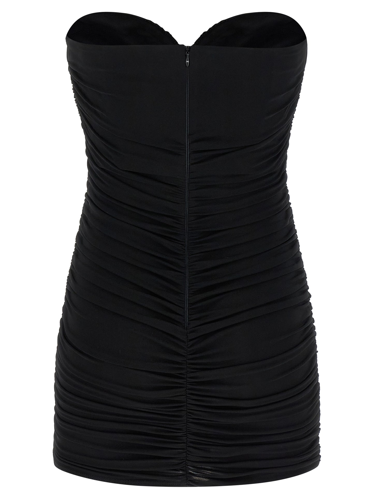 Elisabetta Franchi Black Viscose Short Dress