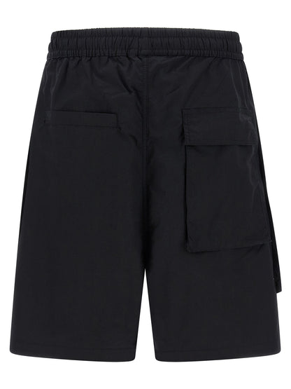 Thom Krom Men's Wide Stretch Cotton Bermuda Shorts - Black