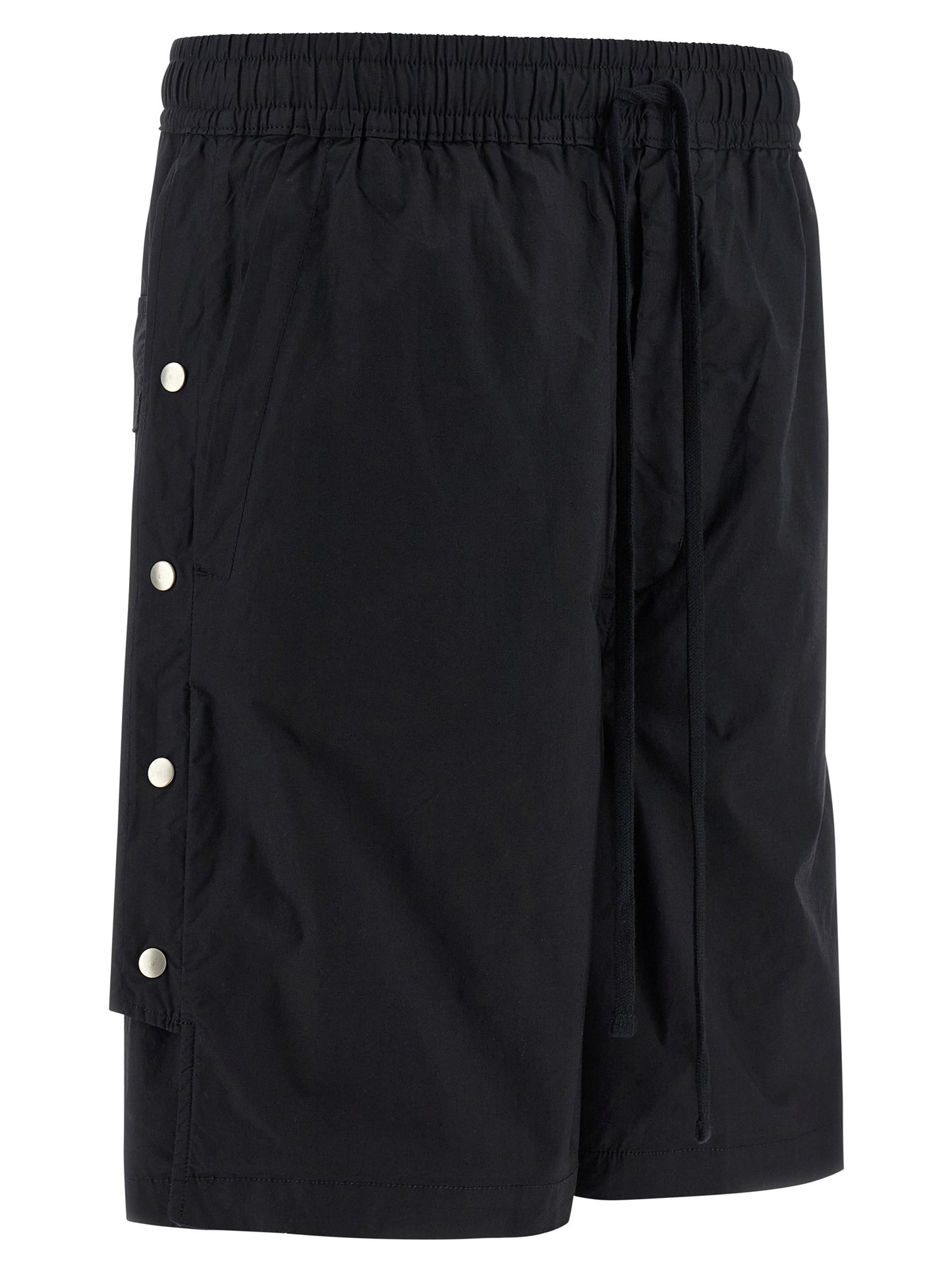 Thom Krom Men's Wide Stretch Cotton Bermuda Shorts - Black