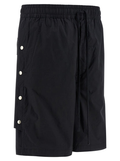 Thom Krom Men's Wide Stretch Cotton Bermuda Shorts - Black