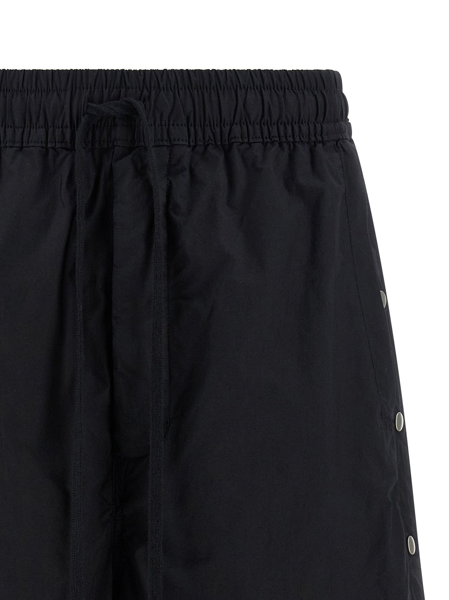 Thom Krom Men's Wide Stretch Cotton Bermuda Shorts - Black