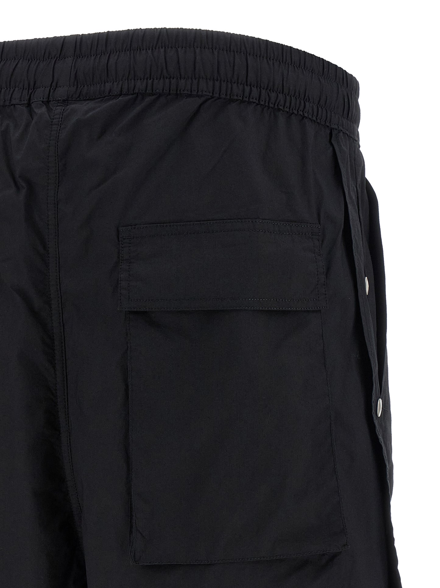 Thom Krom Men's Wide Stretch Cotton Bermuda Shorts - Black
