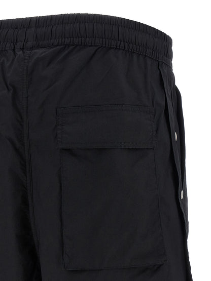 Thom Krom Men's Wide Stretch Cotton Bermuda Shorts - Black