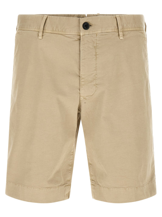 Incotex Men's Stretch Cotton Bermuda Shorts - Beige