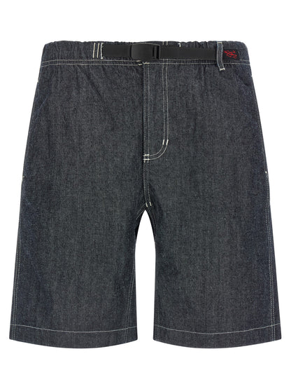 Gramicci Blue Cotton Bermuda Shorts