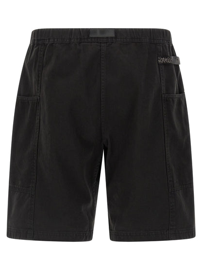 Gramicci Black Cotton Bermuda Shorts