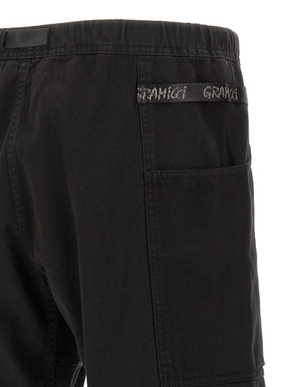 Gramicci Black Cotton Bermuda Shorts