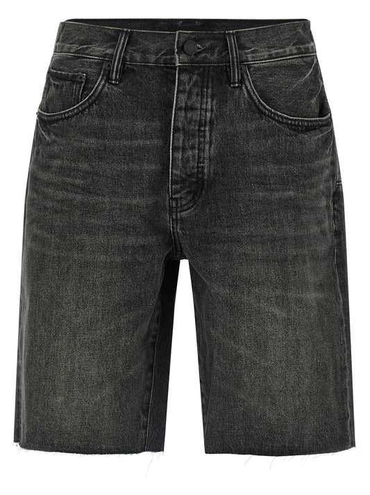 Denim Shorts by PURPLE for men in denim cotton black, purple & signature features an stylish relaxed-fit & wide with a short and , showcasing an stylish silhouette for a premium, high-fashion look.