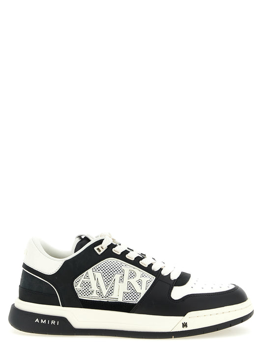 Sneakers by Amiri for men in calfskin leather bicolour, black & white features an versatile design from the Men's Low Top Calfskin Leather Sneakers collection, highlighting a versatile low-top style for a premium, high-fashion look.