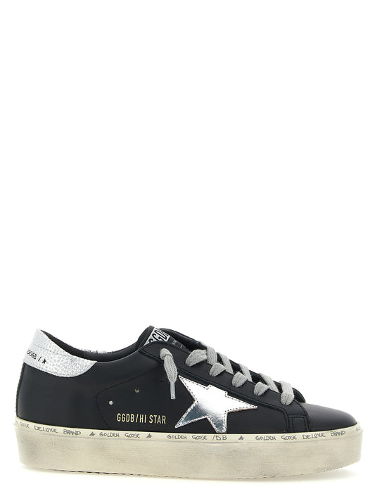 Sneakers by Golden Goose for women in cowhide & goat leather black features an versatile design from the Star Women's Chunky Cowhide & Goat Leather Sneakers collection, highlighting a versatile chunky style for a premium, high-fashion look.