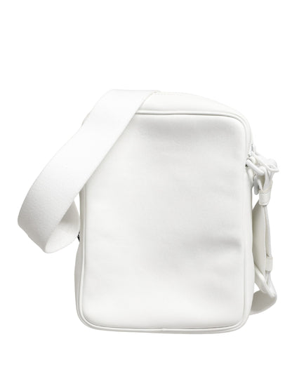 Dolce & Gabbana Polyester & Nylon 2-in-1 Shoulder Crossbody Convertible Handbag - White