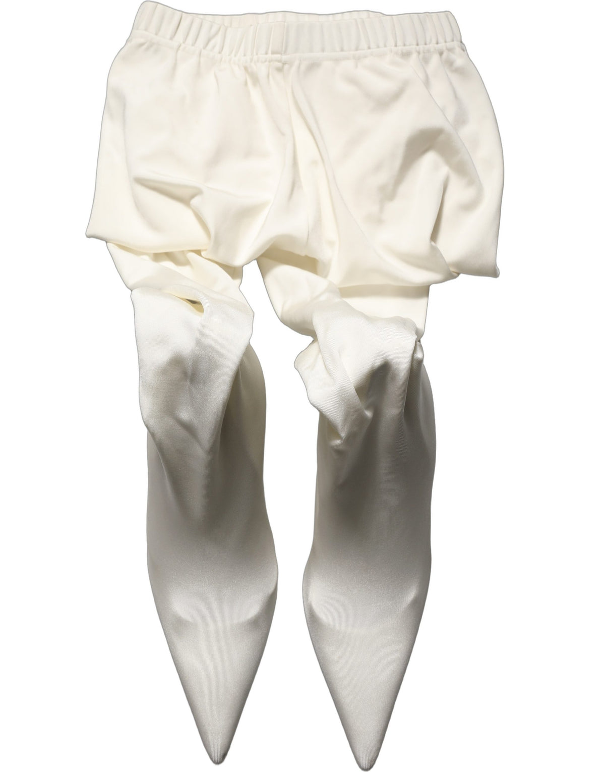 Dolce & Gabbana Women's Leather High-Heel Over-The-Knee Boots - White