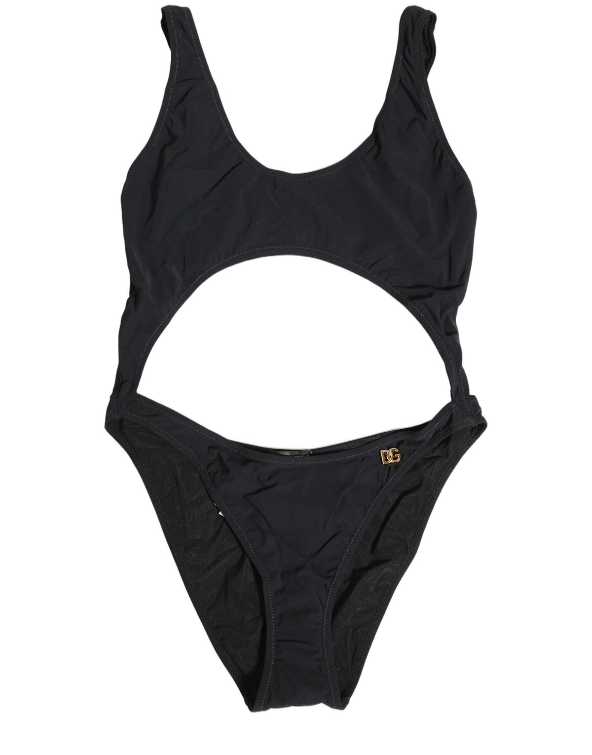Dolce & Gabbana Women's Stretch Nylon One-Piece Swimsuit - Black Gold