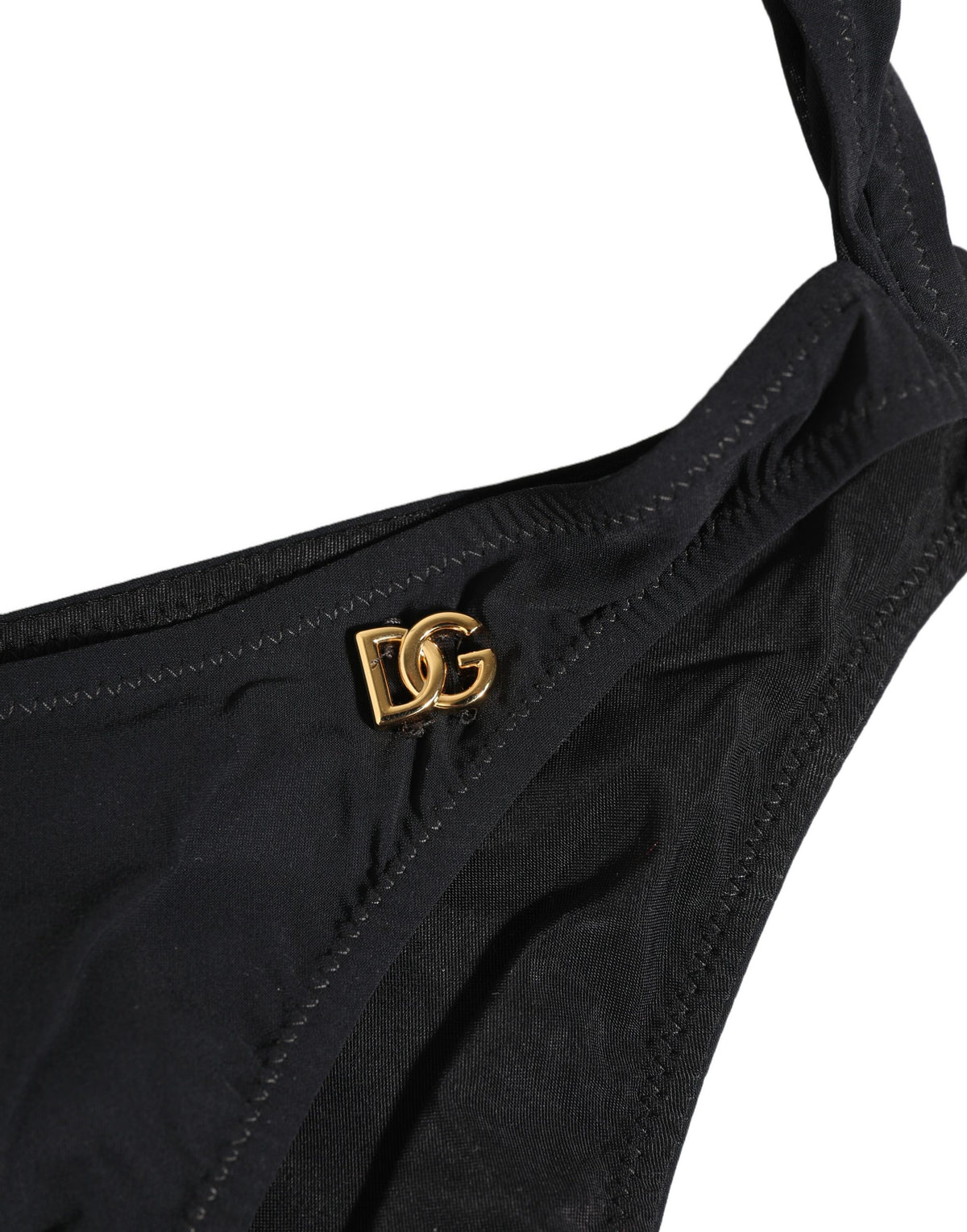 Dolce & Gabbana Women's Stretch Nylon One-Piece Swimsuit - Black Gold