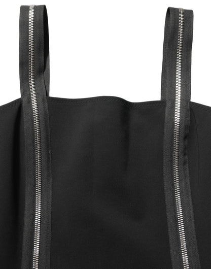 Dolce & Gabbana Women's Sheath Sleeveless Stretch Viscose & Nylon Midi Dress - Black Gold