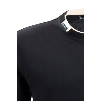 Dolce & Gabbana Black Cotton T-Shirt