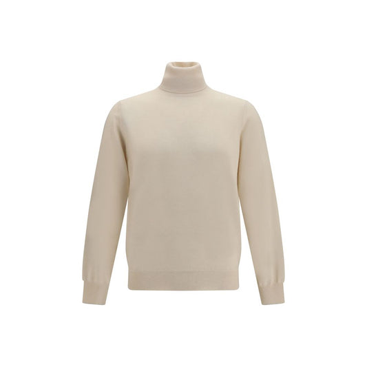 Brunello Cucinelli Beige Cashmere Turtleneck