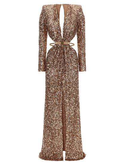 Elisabetta Franchi Multicolor Polyester Long Dress