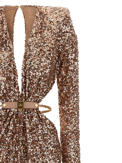 Elisabetta Franchi Multicolor Polyester Long Dress