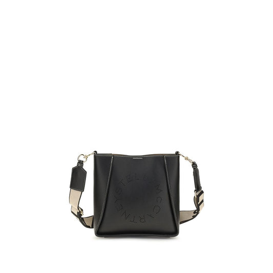 Mini Shoulder Bag by Stella McCartney for women in polyethylene & polyurethane black & jacquard features a stately silhouette, showcasing a secure magnetic & button, ample , and stately shoulder-strap for a stately finish.