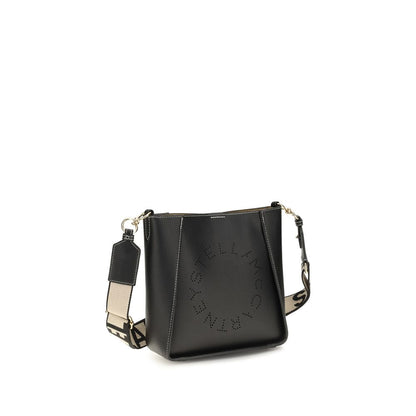 Mini Shoulder Bag by Stella McCartney for women in polyethylene & polyurethane black & jacquard features a effortless chic silhouette with a secure magnetic & button, ample , and versatile shoulder-strap for a effortless chic finish.
