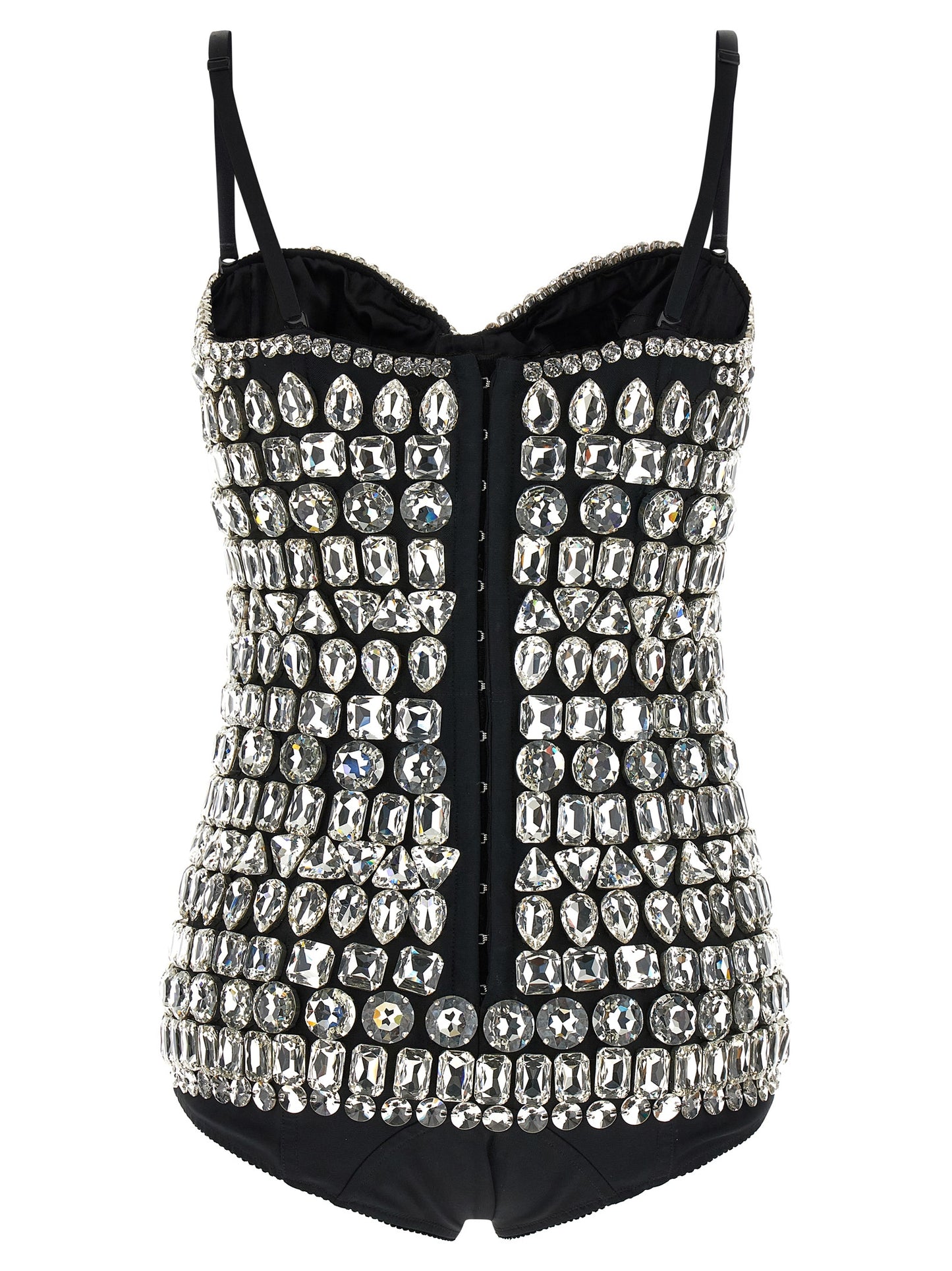 Dolce & Gabbana Silver Polyamide Bodysuit