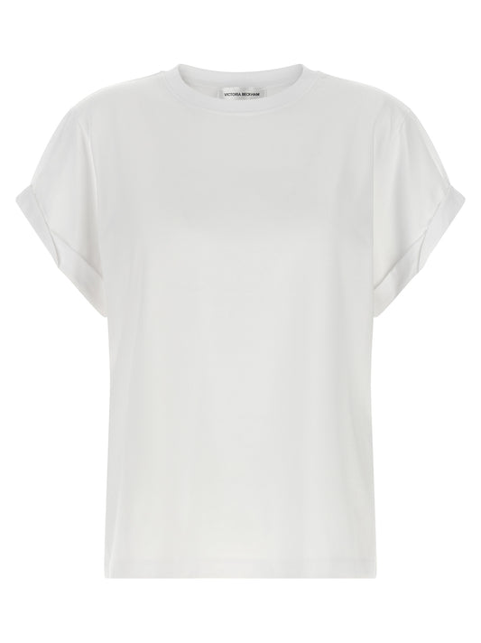 Victoria Beckham White Cotton T-Shirt