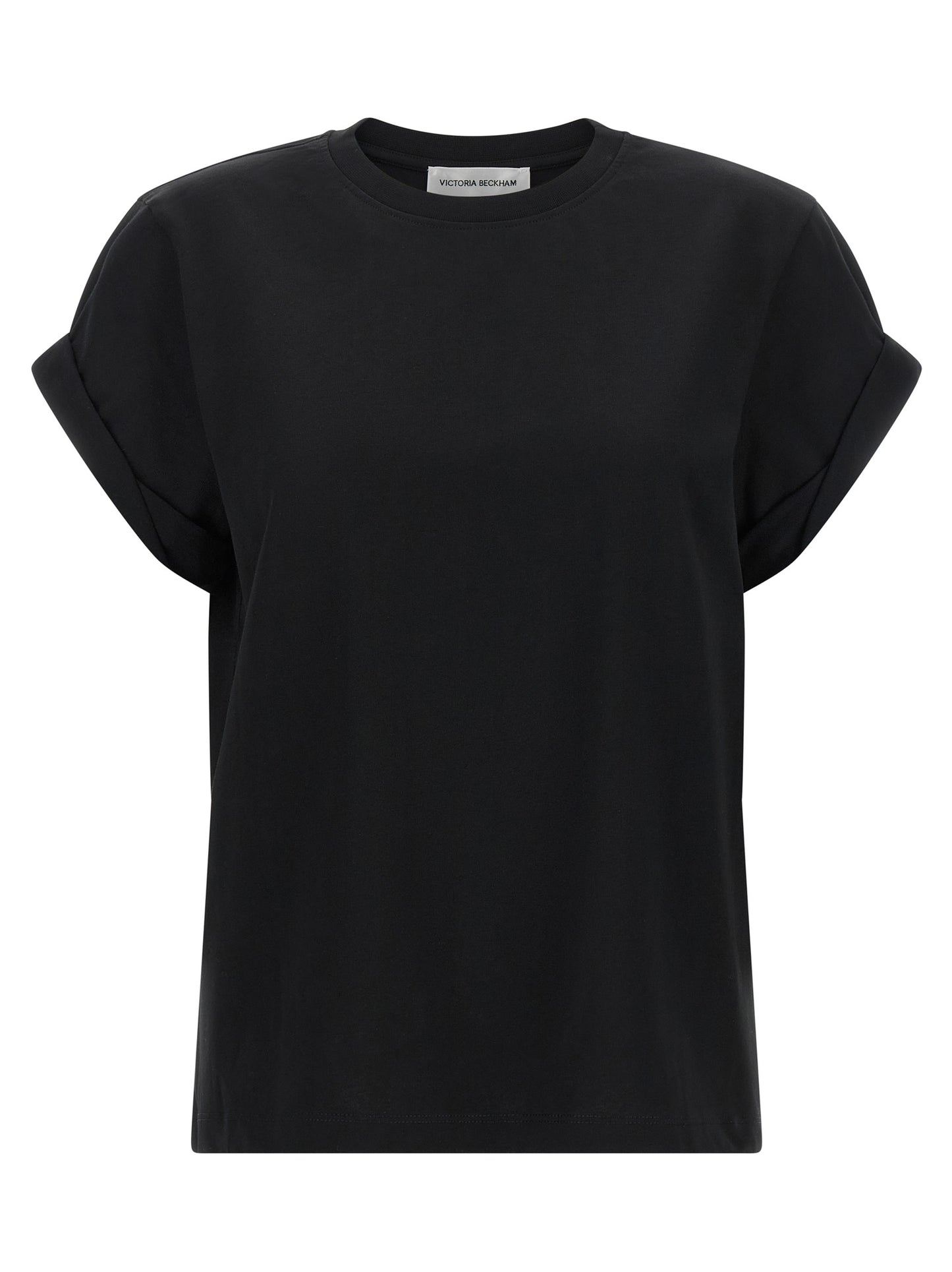 Victoria Beckham Black Cotton T-Shirt