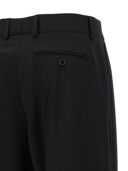 Dolce & Gabbana Black Virgin Wool Casual Pants