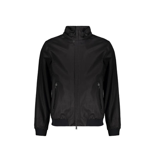 Herno Black Cotton Full-Length Jacket
