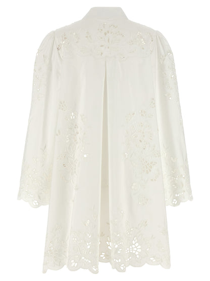 Dolce & Gabbana White Cotton Short Dress