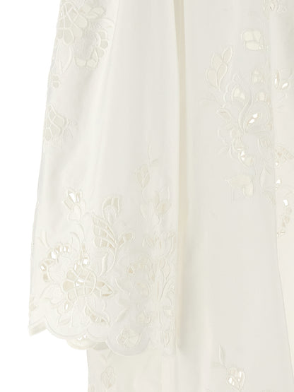 Dolce & Gabbana White Cotton Short Dress