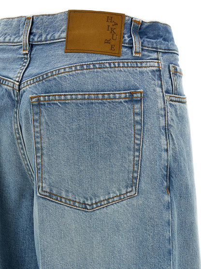 Haikure Blue Cotton Straight-Leg Jeans