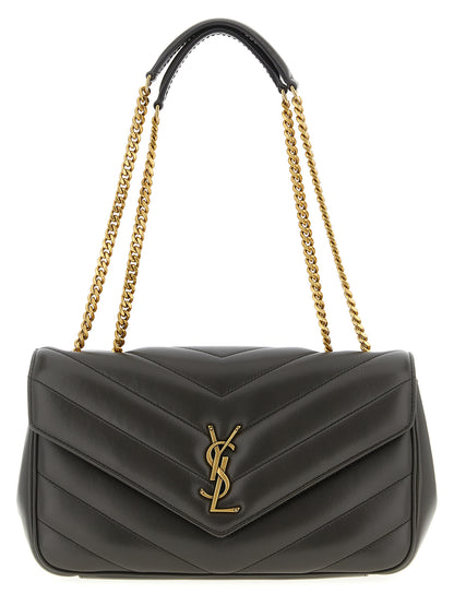 Saint Laurent Brown Lamb Leather Shoulder Bag