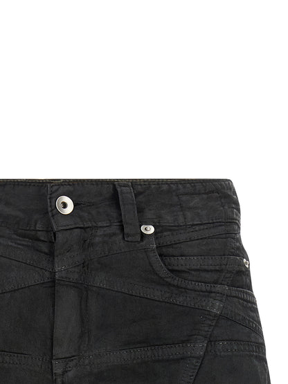 DRKSHDW Black Cotton Bermuda Shorts