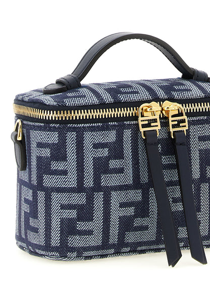 Fendi Blue Cotton Handbag