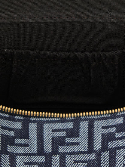 Fendi Blue Cotton Handbag
