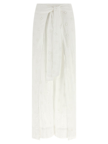 Polo Ralph Lauren White Cotton Casual Pants