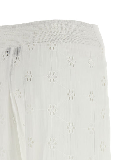 Polo Ralph Lauren White Cotton Casual Pants