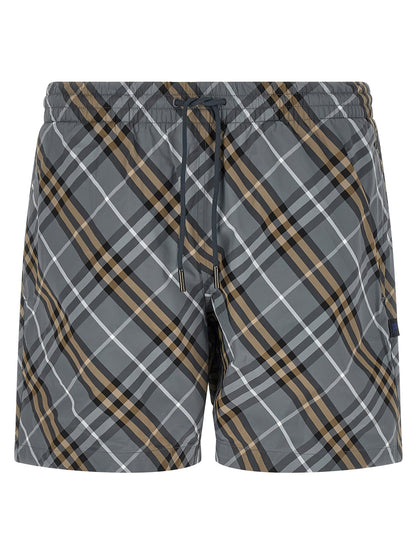 Burberry Blue Polyamide Bermuda Shorts