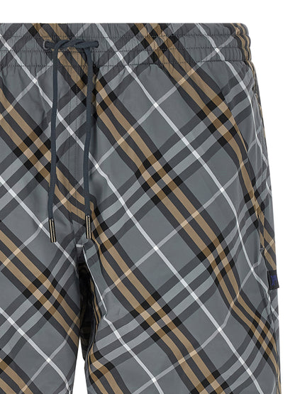 Burberry Blue Polyamide Bermuda Shorts