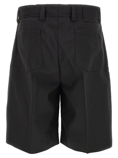 MFPEN Black Wool Bermuda Shorts